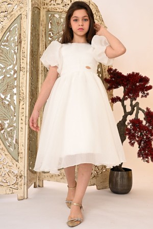 فستان  سهره صيفي  ابيض