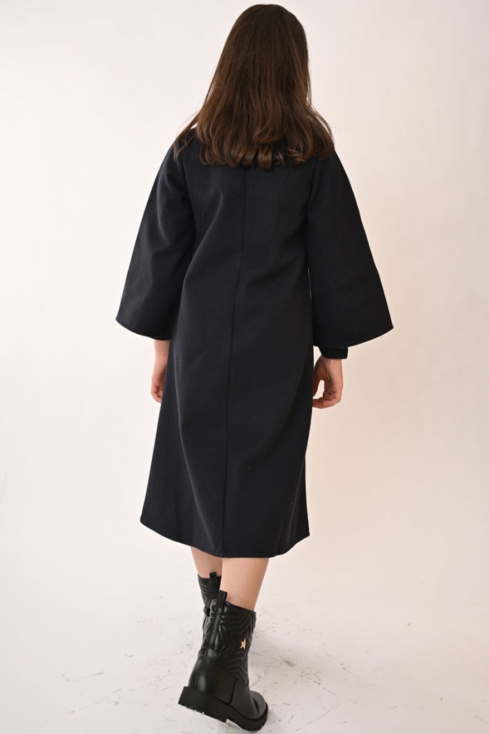 فستان بناتي شتوي كحلي 20796 من Biscoti بسكوتي – فساتين بناتي أنيقة وفخمة