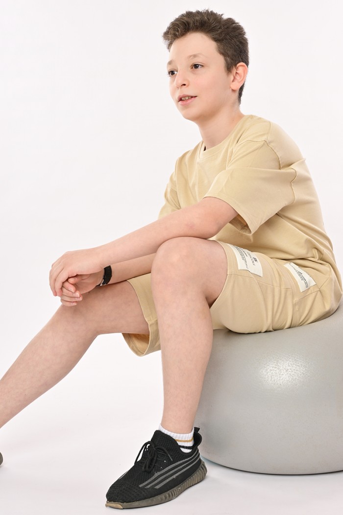 ترنج ولادي اوفر سايز بيج من Biscoti بسكوتي – فساتين بناتي أنيقة وفخمة