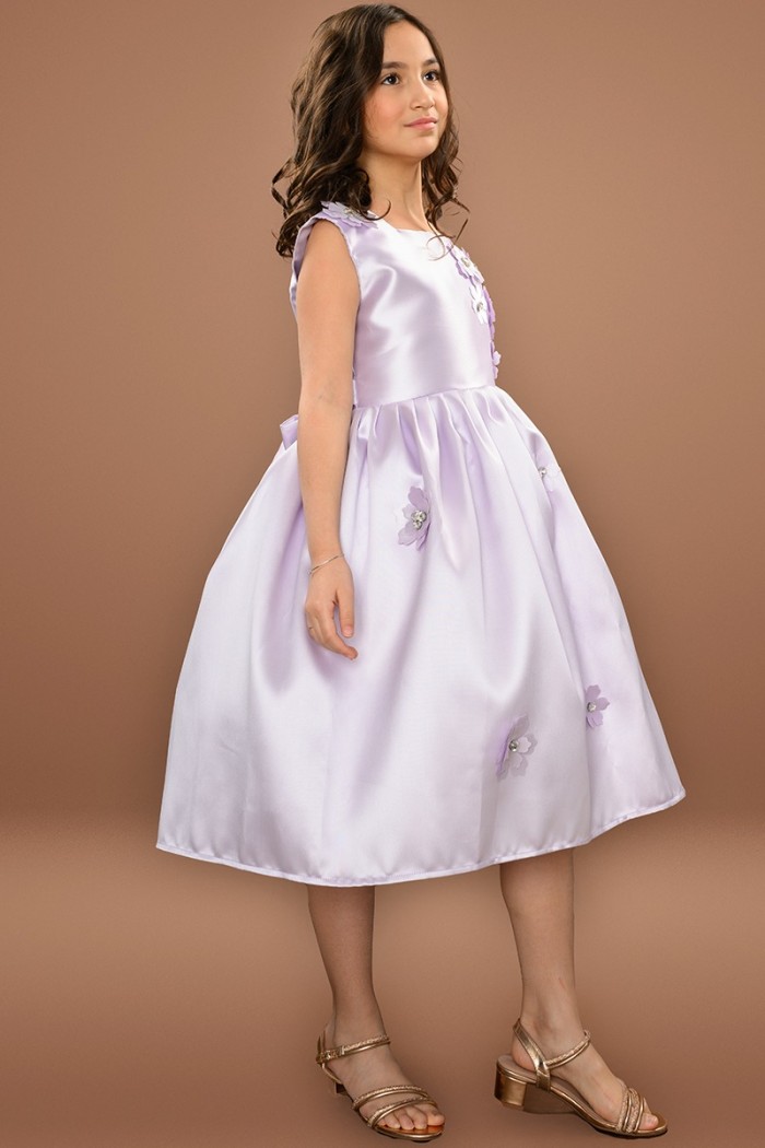 فستان بناتي سهرة موف مورد KM/220-V من Biscoti بسكوتي – فساتين بناتي أنيقة وفخمة