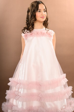 فستان بناتي سهرة لحمي RA2426-P