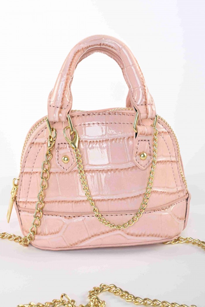 شنطة فتيات بلون لحمي بتصميم عصري BXY5001 من Biscoti بسكوتي – فساتين بناتي أنيقة وفخمة