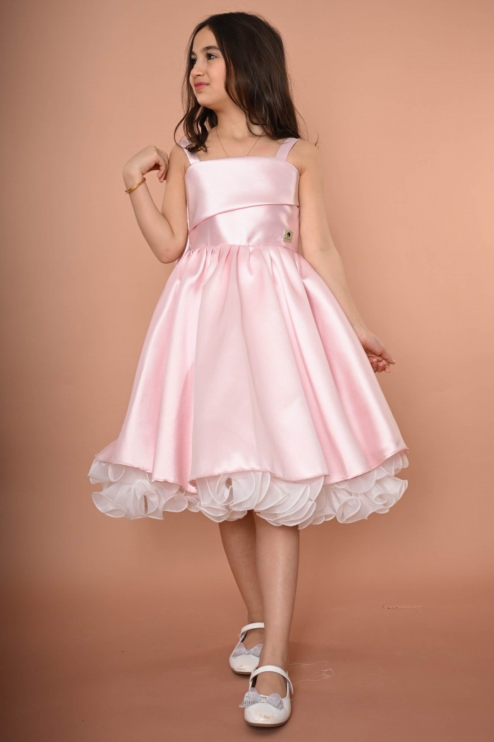 فستان بناتي لحمي مع قصة عصرية RA2502 من Biscoti بسكوتي – فساتين بناتي أنيقة وفخمة