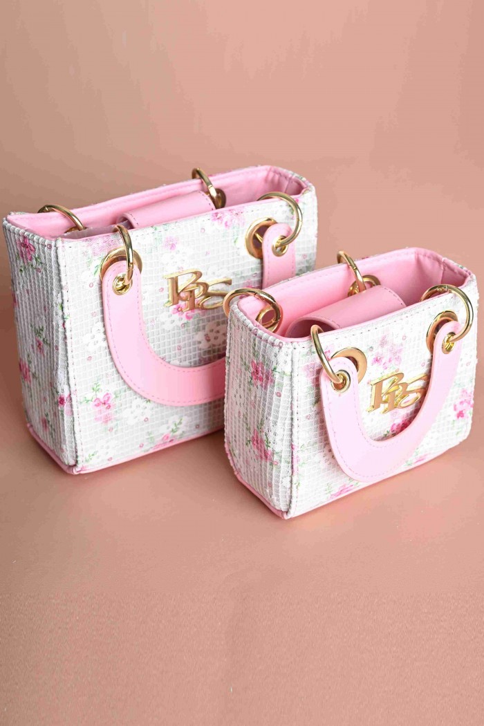 شنطة بسكوتي الانيقة مزخرفة بالورود  BG-24098 من Biscoti بسكوتي – فساتين بناتي أنيقة وفخمة