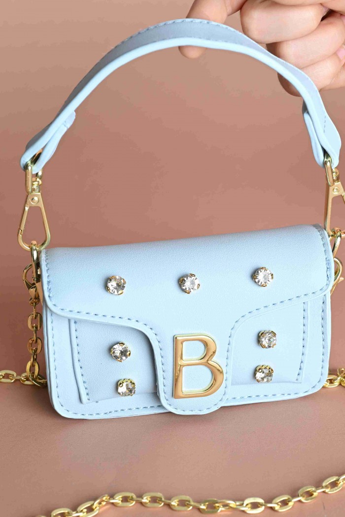 شنطة بسكوتي أنيقة زرقاء  BG-2A-BL من Biscoti بسكوتي – فساتين بناتي أنيقة وفخمة