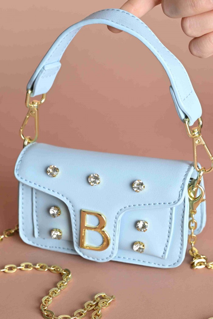 شنطة بسكوتي أنيقة زرقاء  BG-2A-BL من Biscoti بسكوتي – فساتين بناتي أنيقة وفخمة