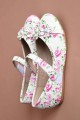 حذاء  انيق  مشجر  مزين بزهور  ناعمة وردية  Sh24302-W من Biscoti بسكوتي