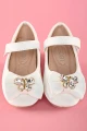 حذاء ابيض أنيق مع فيونكة   SH588-4-W من Biscoti بسكوتي