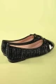 حذاء بناتي أنيق باللون الأسود مع فيونكة جذابة – موديل SH25100-BLACK من Biscoti بسكوتي – فساتين بناتي أنيقة وفخمة