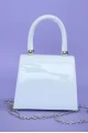 شنطة بيضاء بوردات كريستال موديل BG9127-34-W